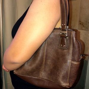 VTG Fossil genuine leather satchel
